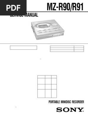 Portable MiniDisc Recorder Service Manual | PDF | Printed Circuit