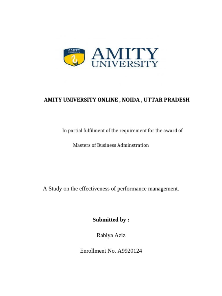 Sem 3 Project | PDF | Performance Appraisal | Methodology