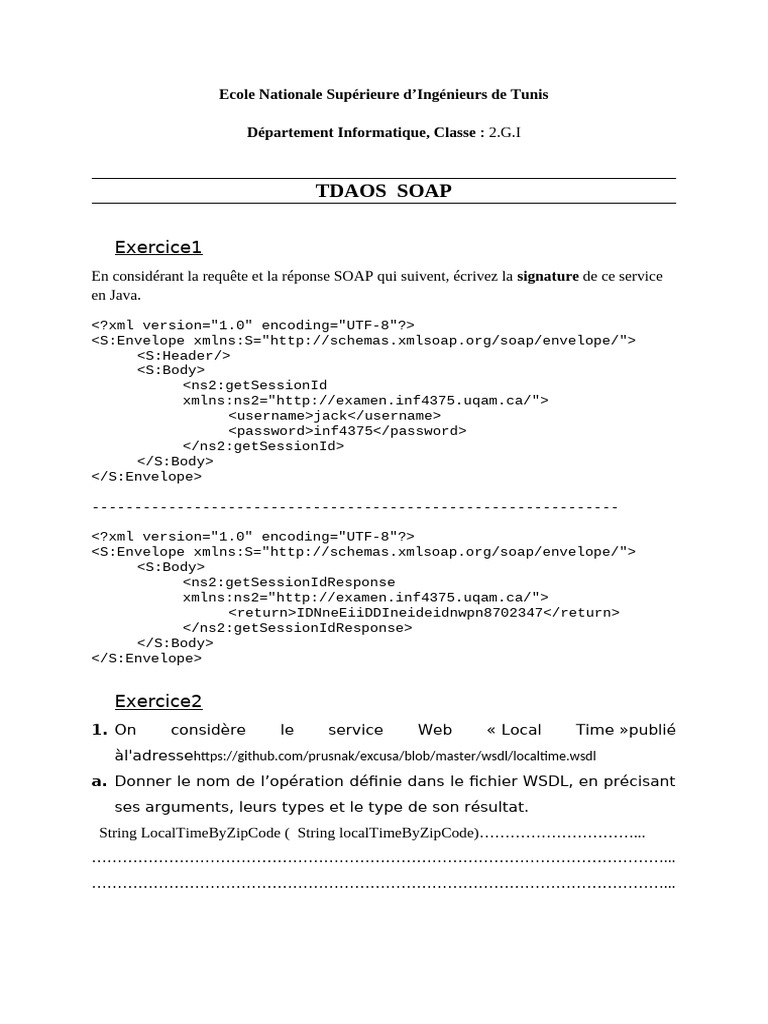Signature Java pour service SOAP TDAOS | PDF | Cyberespace | Informatique