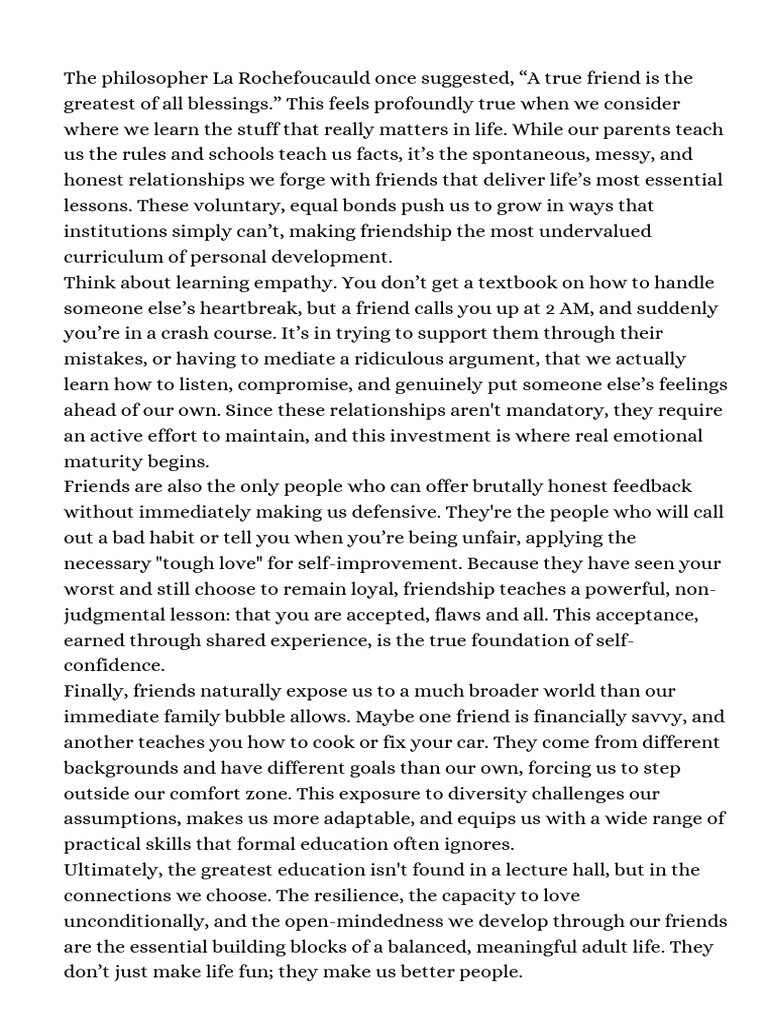 The Essential Curriculum of Friendship - 20251121 - 070907 - 0000 | PDF