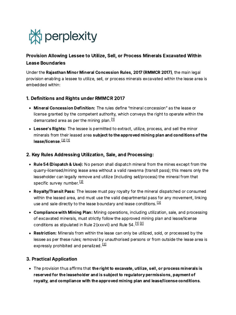 Provision Allowing Lessee To Utilize, Sell, or Pro | PDF | Lease | License