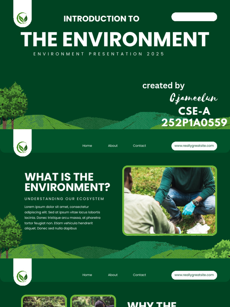 Green Modern Illustration Nature Environment Presentation - 20251126 ...