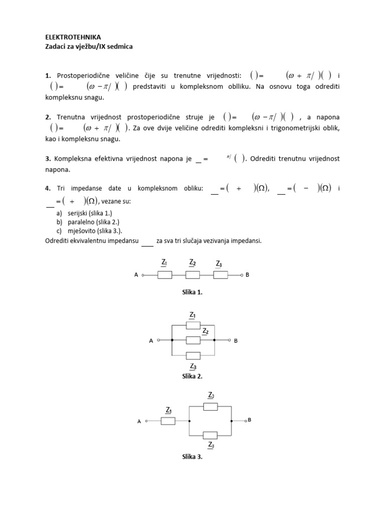 Elektrotehnika MF - Ix Sedmica | PDF