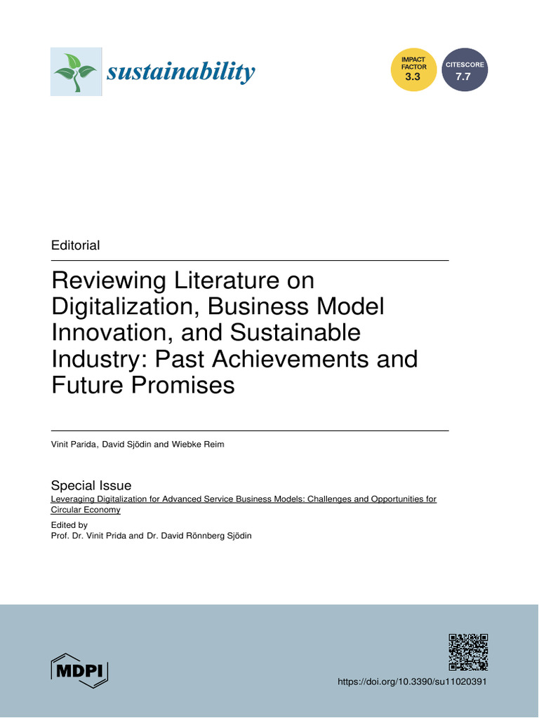 Digitalization and Business Model Innovation | PDF | Business Model ...