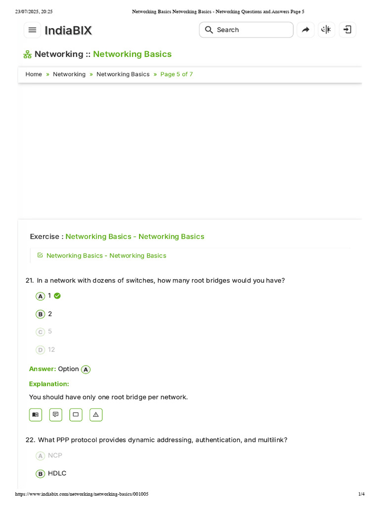 Networking Basics Q&A Guide | PDF | Communications Protocols | Computer ...