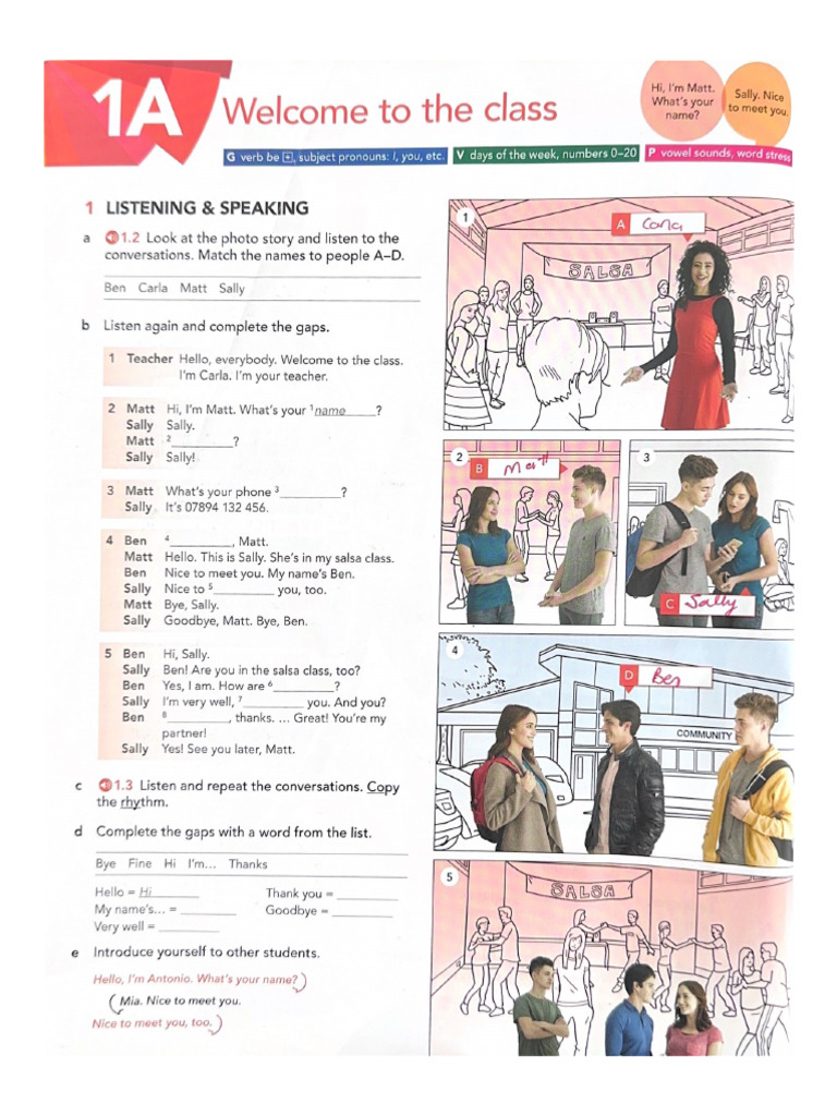 Welcome To The Class | PDF