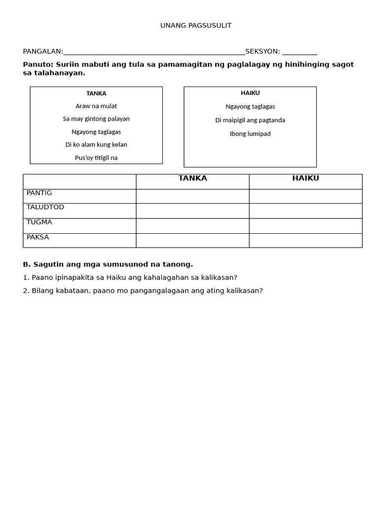 Activity Sheets 9 | PDF