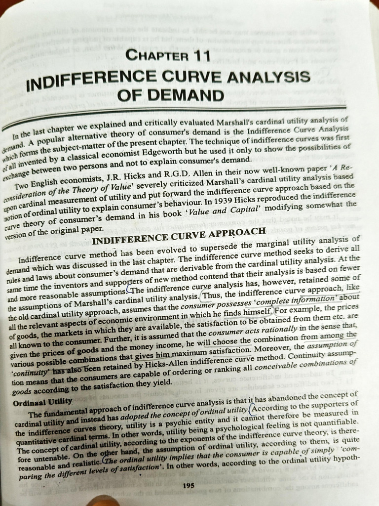 Indifference Curve PDF | PDF