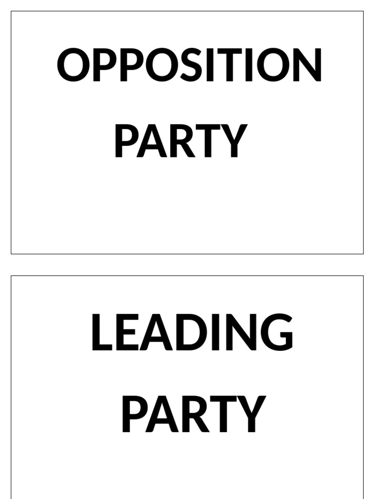 Opposition | PDF