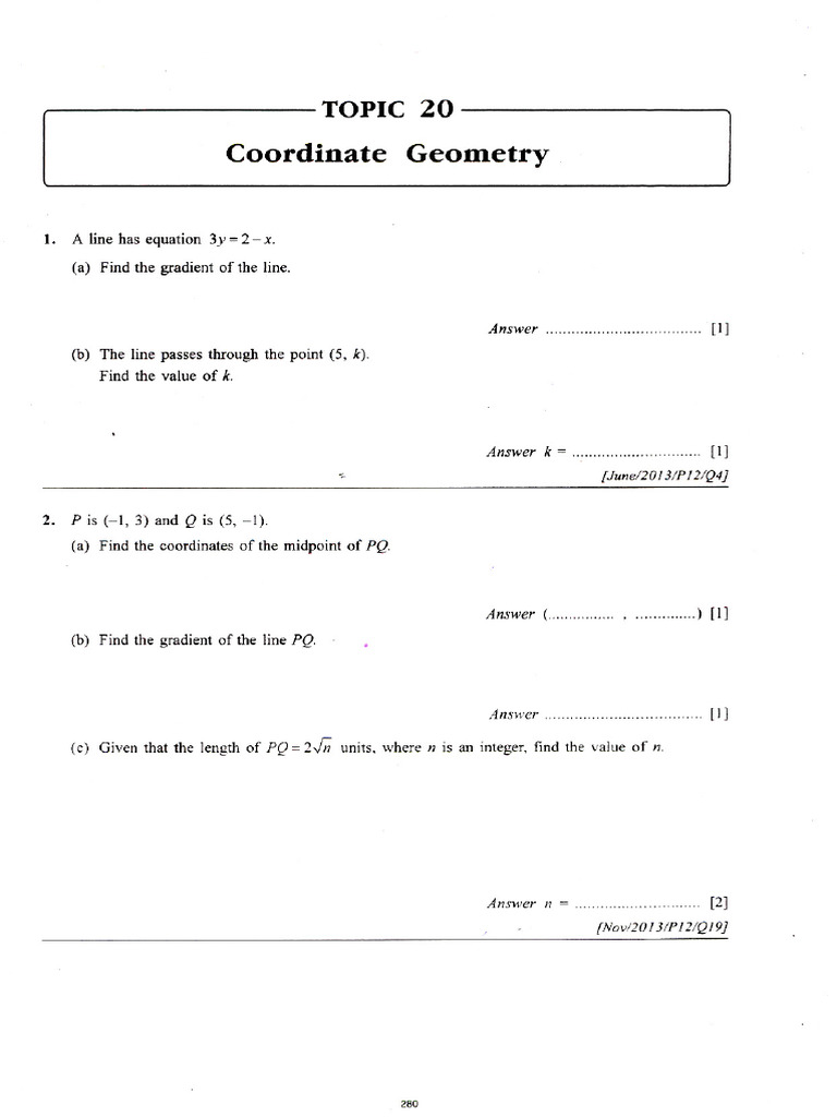 Coordinate Geometry | PDF
