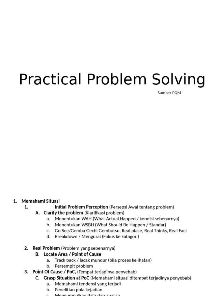 4. Practical Problem Solving (Kasus Komputer ) | PDF