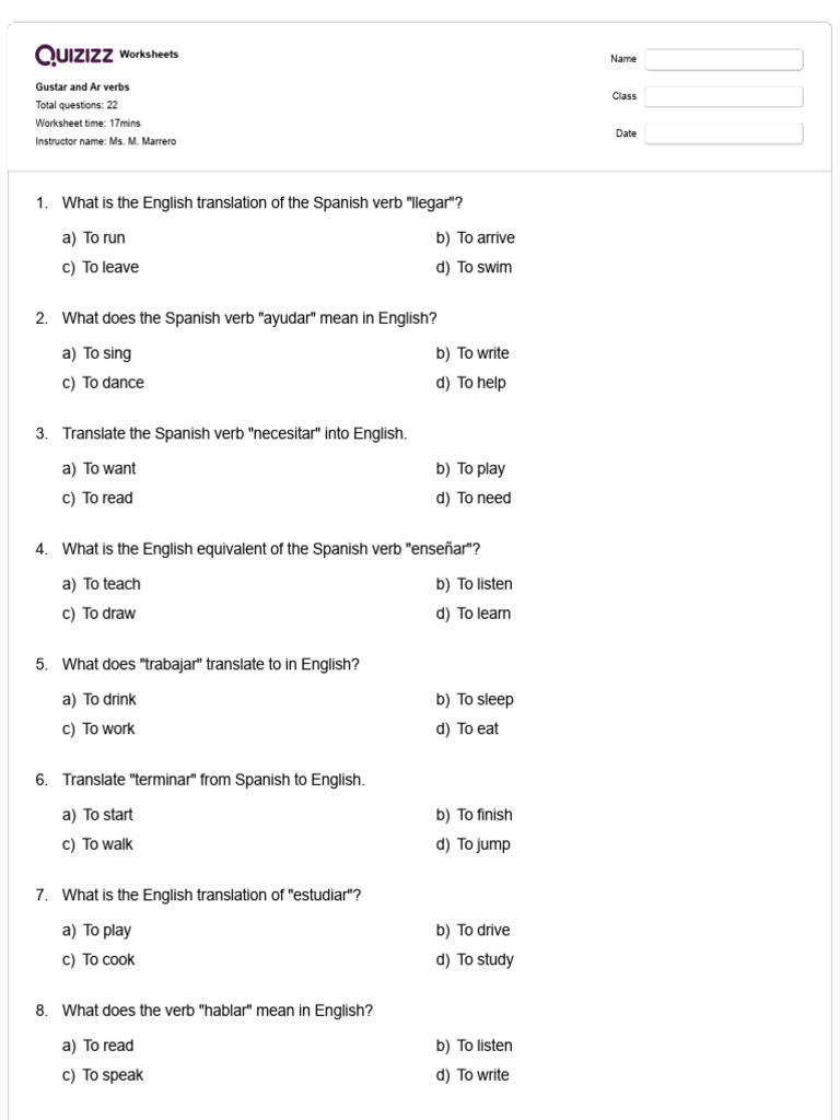 Solved] Please help me out. I don't know this. Thanks. Worksheet 4.11 More  on gustar A number of other verbs follow the... | Course Hero, image size:768x1024
