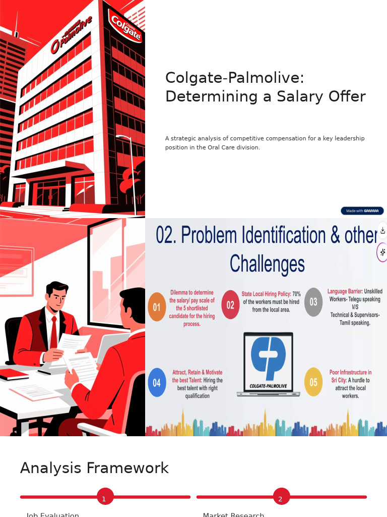 Colgate-Palmolive Salary Offer Analysis | PDF | Salary | Equity (Finance)