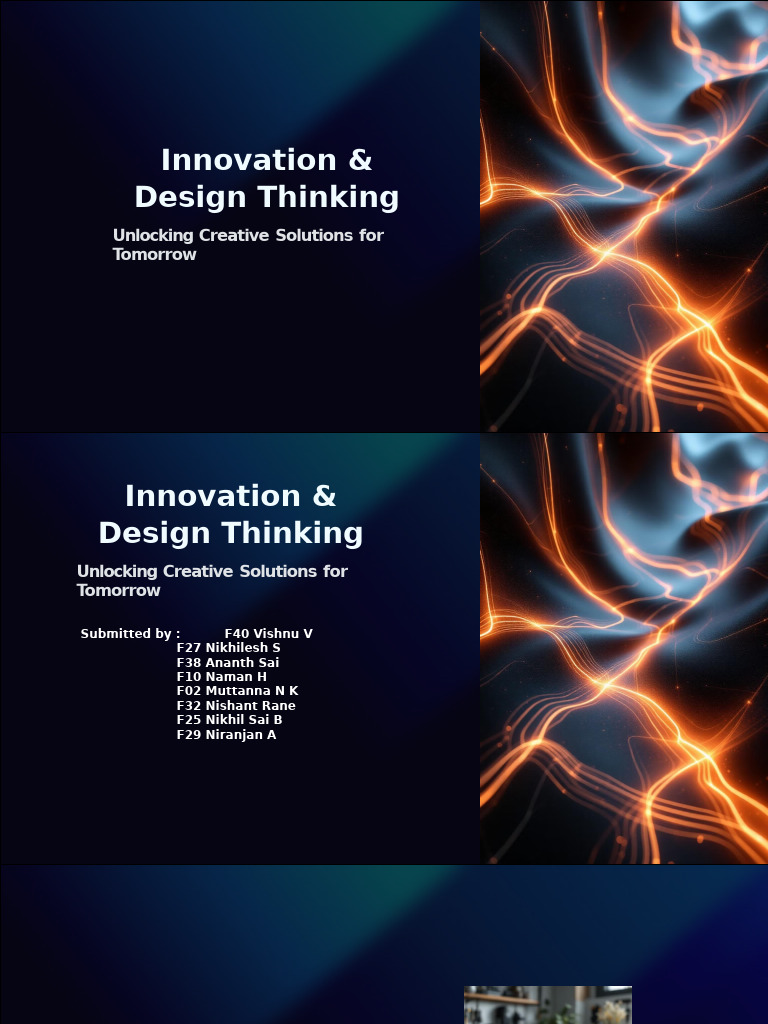 Innovation and Design Thinking Edited | PDF | Design Thinking | Innovation