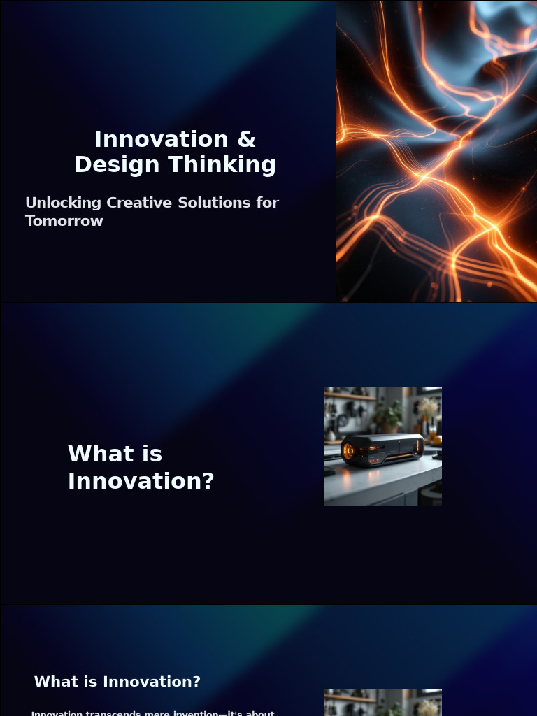 Design Thinking for Innovative Solutions | PDF | Design Thinking ...