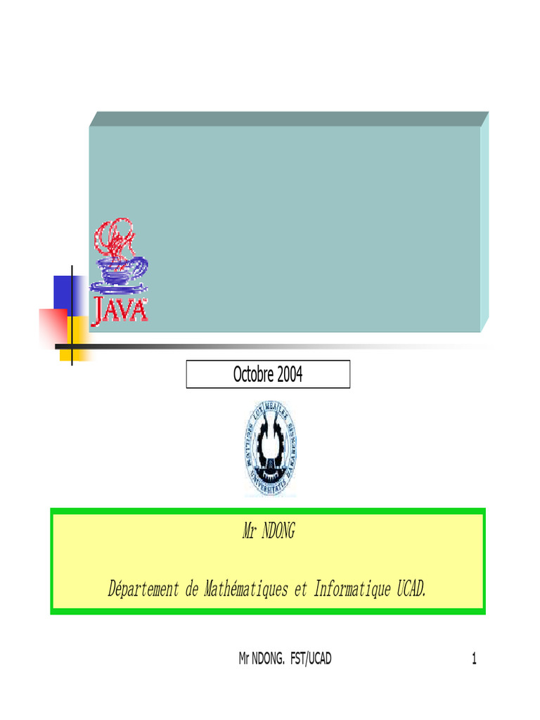Cours de Programmation Orientée Objet JAVA | PDF | Java (technique ...