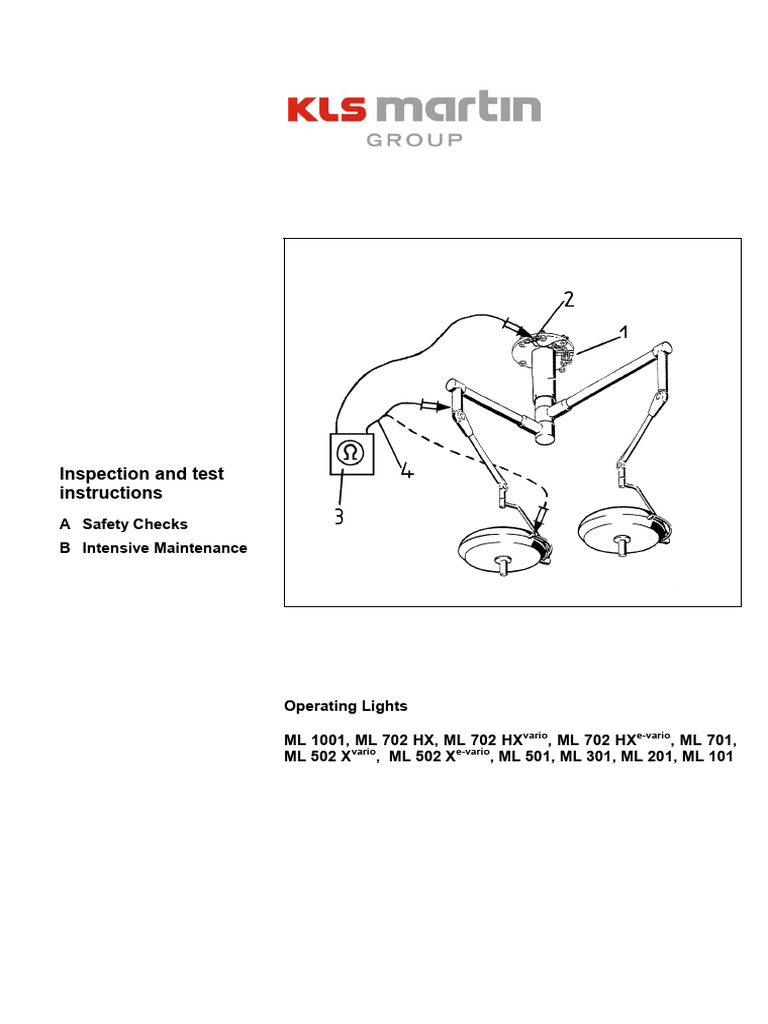 Inspection and Test Instructions: A Safety Checks B Intensive ...