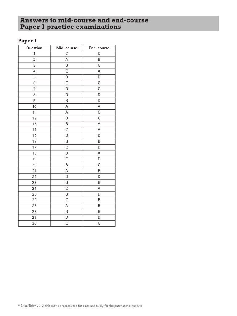 Paper1 Answers | PDF