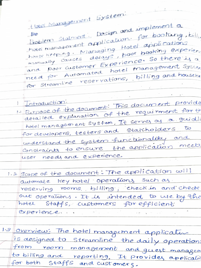 Automated Hotel Management System | PDF | Computer Science | Systems ...