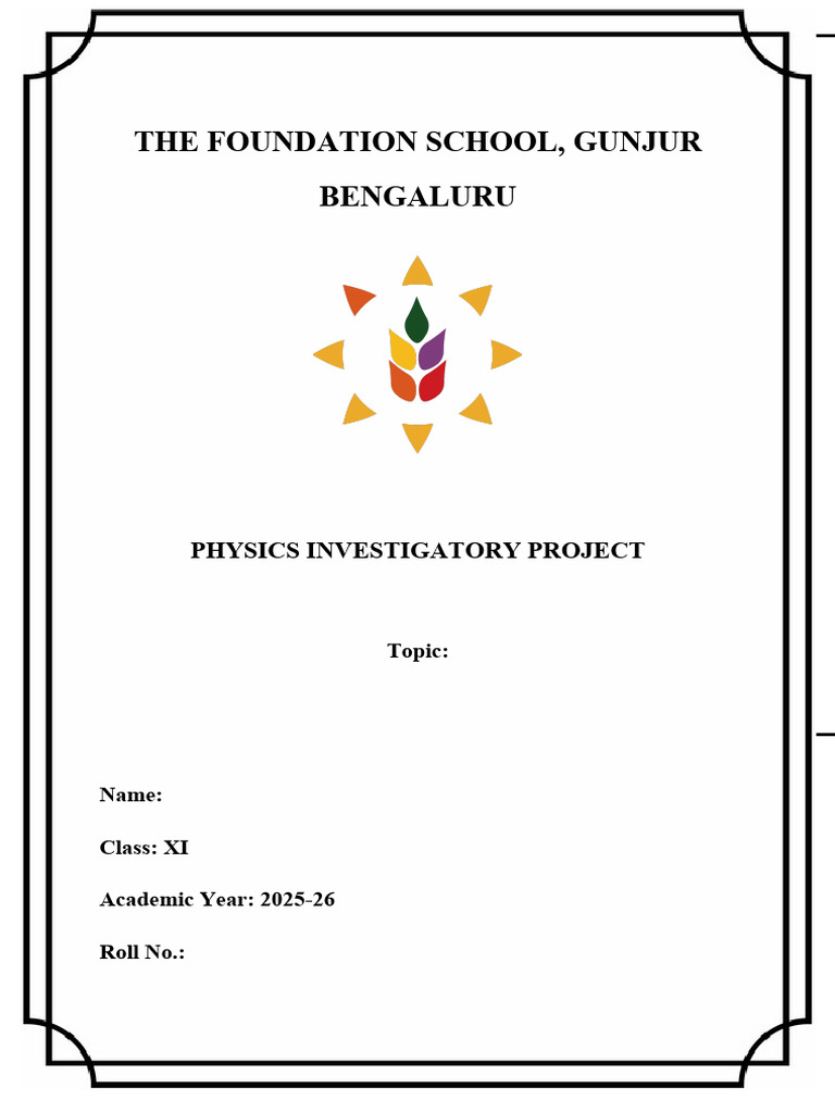 G11 - Physics Project Sample | PDF