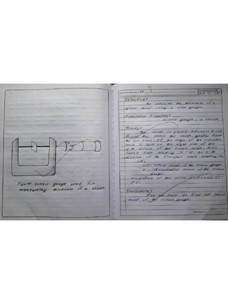Physics exp no-2(b) | PDF