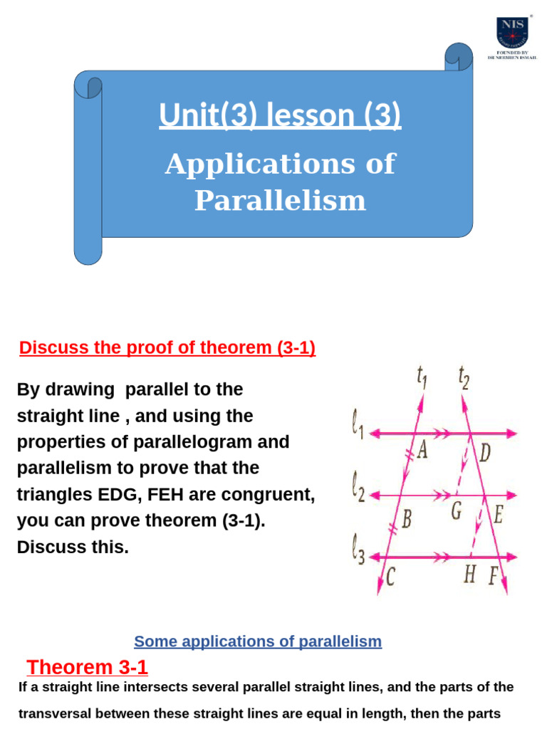 Applications of Parallelism in Geometry | PDF