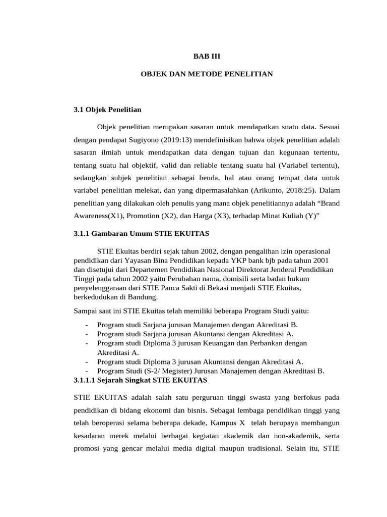 Bab Iii | PDF