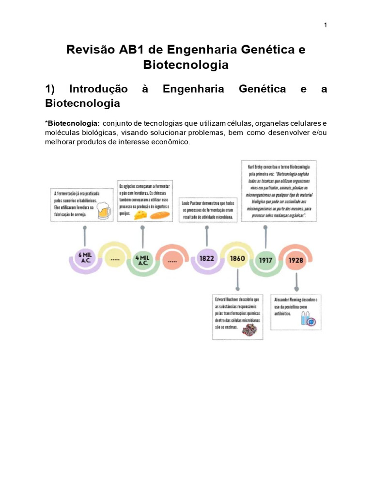 Engenharia Genética e Biotecnologia Explicadas | PDF | Biotecnologia ...