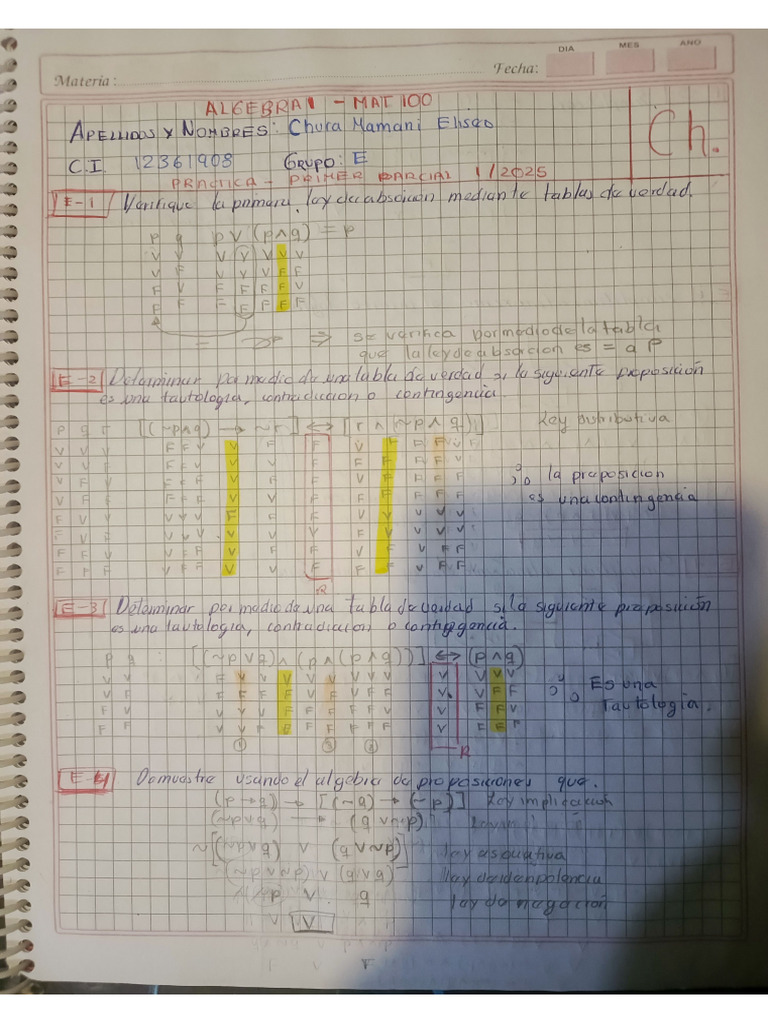 Mat 100 Practica | PDF