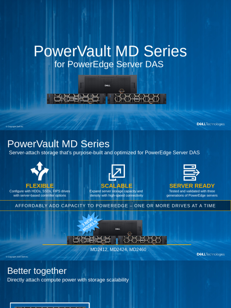 PowerVault MD Series Storage Solutions | PDF | Solid State Drive | Hard ...
