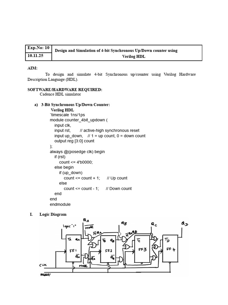 Exp10 | PDF | Hardware Description Language | Software Engineering
