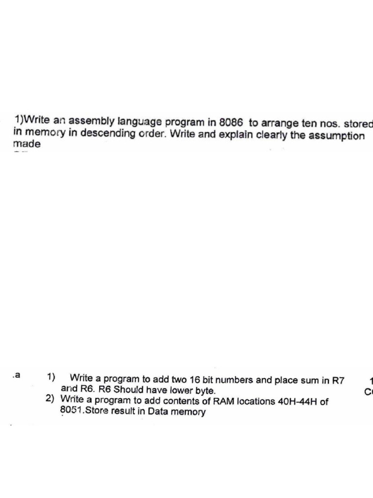 MPMC Programing Question | PDF