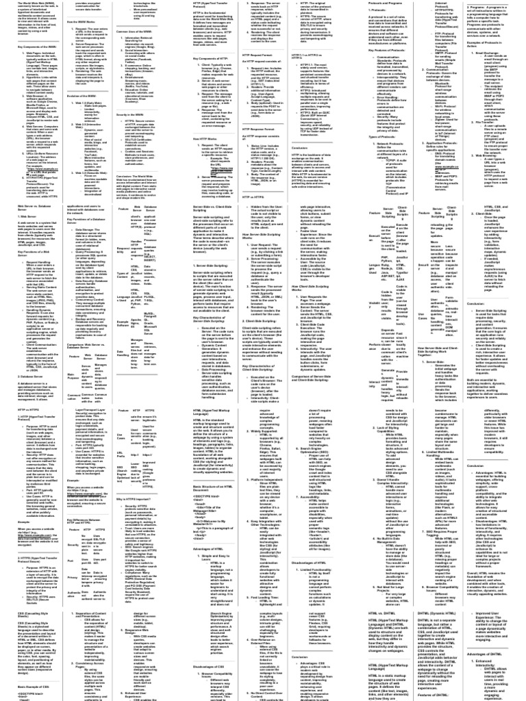 Understanding the World Wide Web Basics | PDF | World Wide Web ...