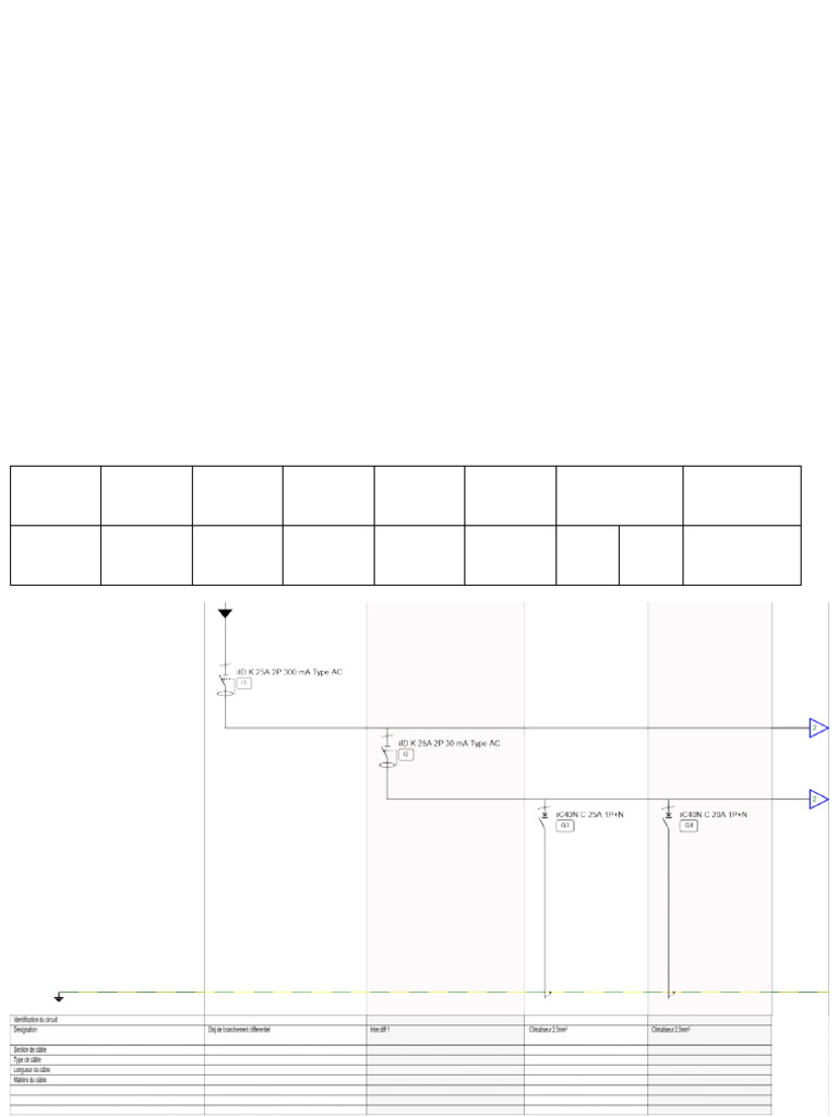 Sch ma Unifilaire Coffret Electrique Villa F5 Tableau Villa F5 PDF