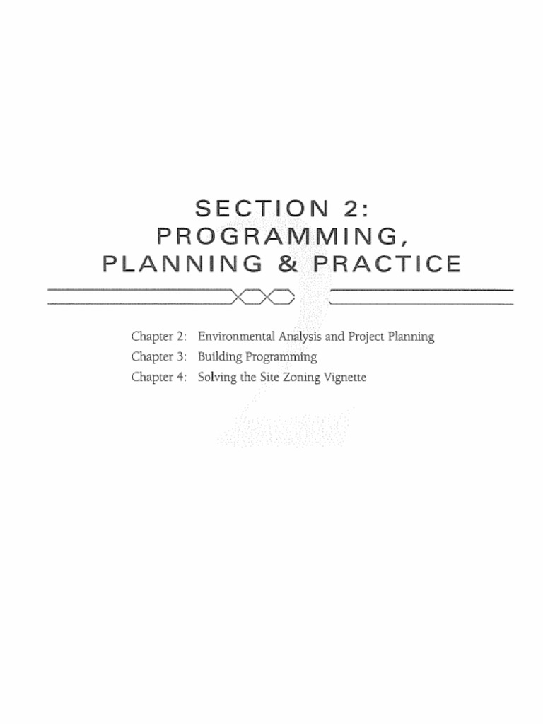2-Programming, Planning, & Practice | PDF