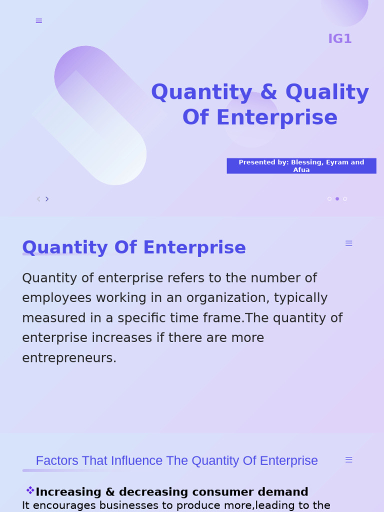 Factors Influencing Enterprise Quantity & Quality | PDF ...