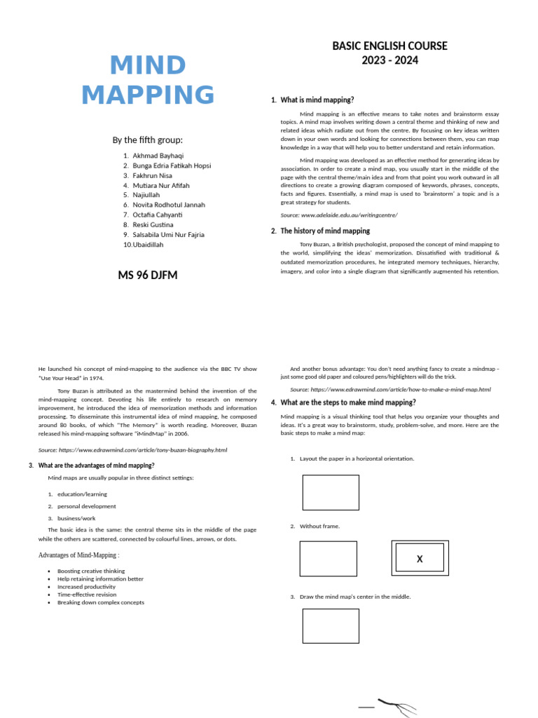 Mind Mapping | PDF | Mental Processes | Cognitive Psychology