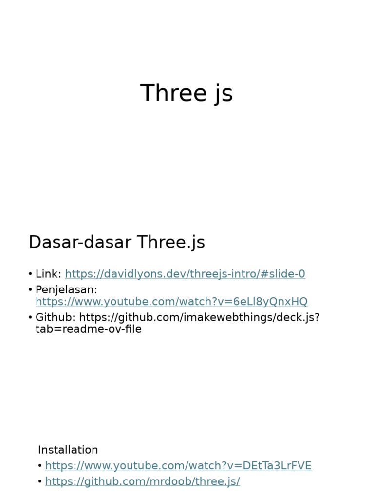 Introduction To Three - Js | PDF