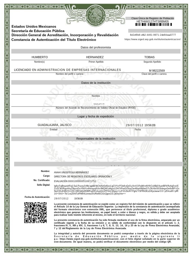 Titulo Uvm | PDF | Autenticación