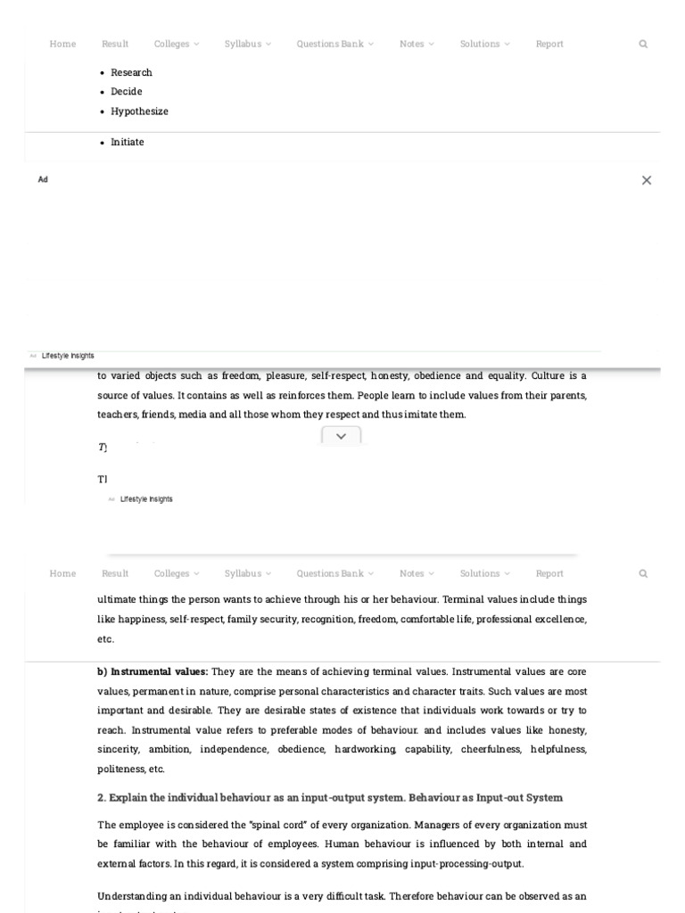 Understanding Values and Their Types | PDF | Attitude (Psychology ...