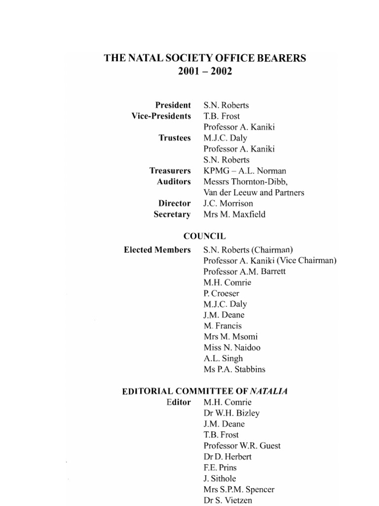 Natalia 31 (2001) Complete | PDF | Colony Of Natal | Libraries