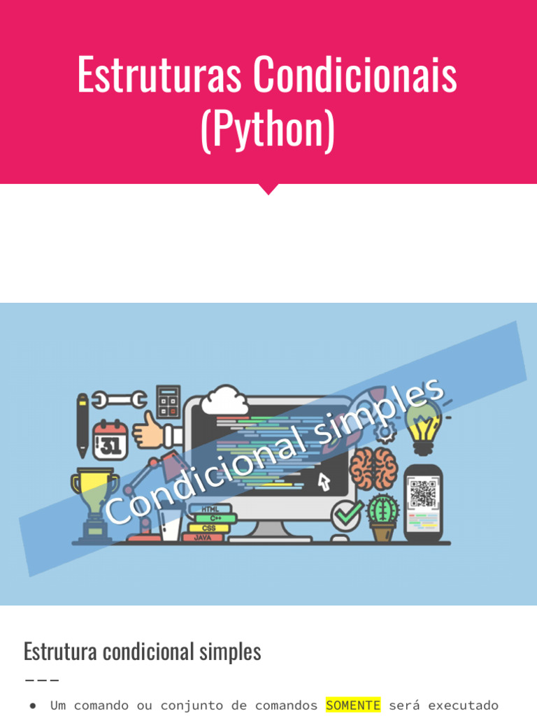Estruturas Condicionais em Python | PDF