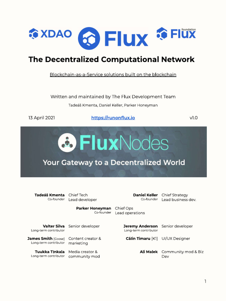 Fluxwhitepaper | PDF