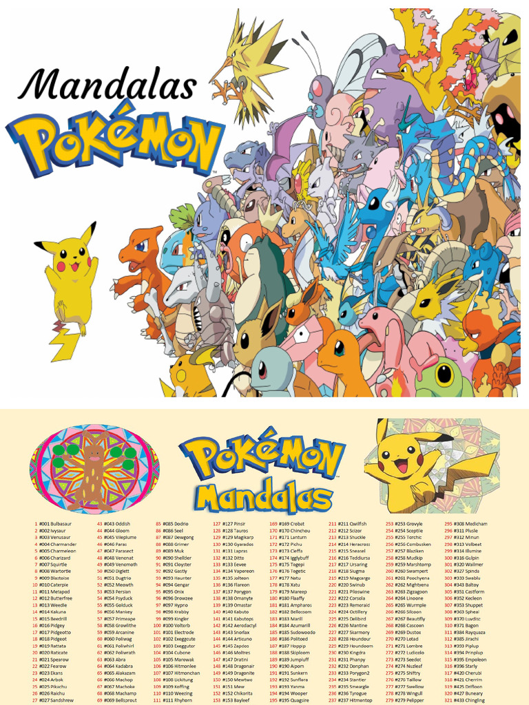 Mandalas de Pokemon | PDF