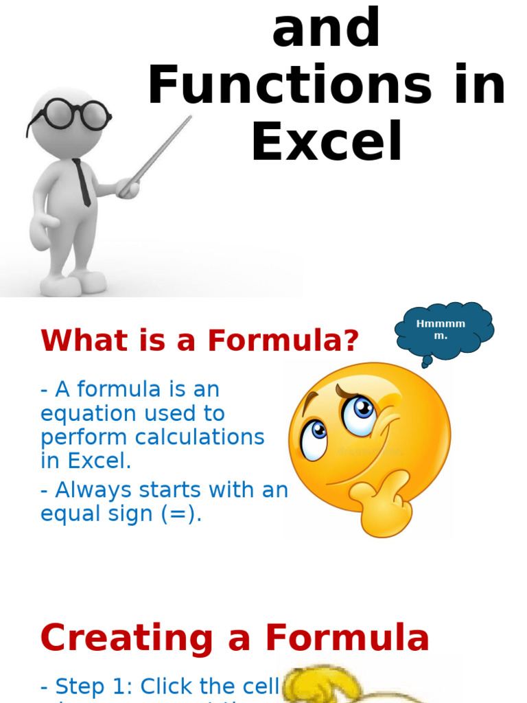 Excel Formula Basics Explained | PDF