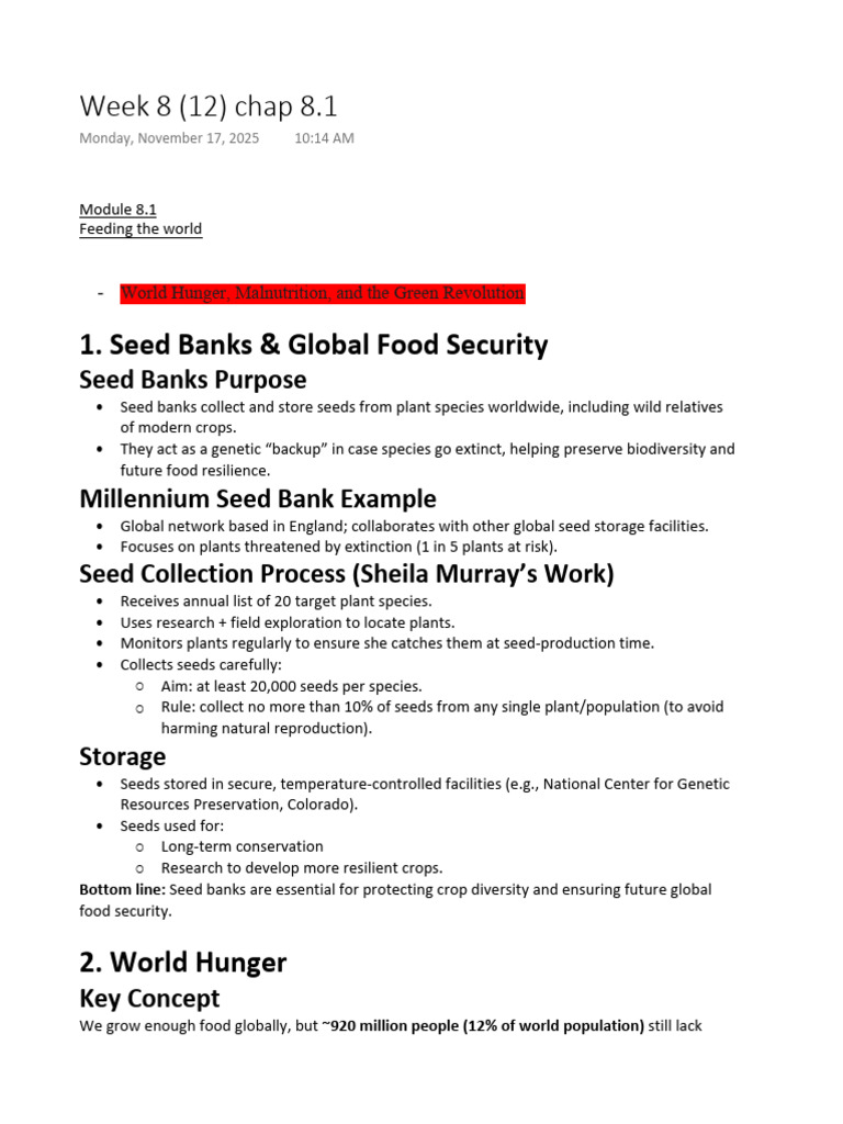 Global Food Security and Hunger Solutions | PDF | Cost Of Living ...