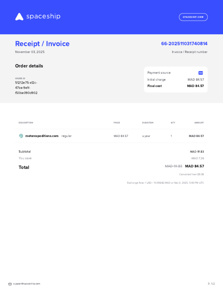 Receipt / Invoice: Order Details | PDF | Receipt | Invoice