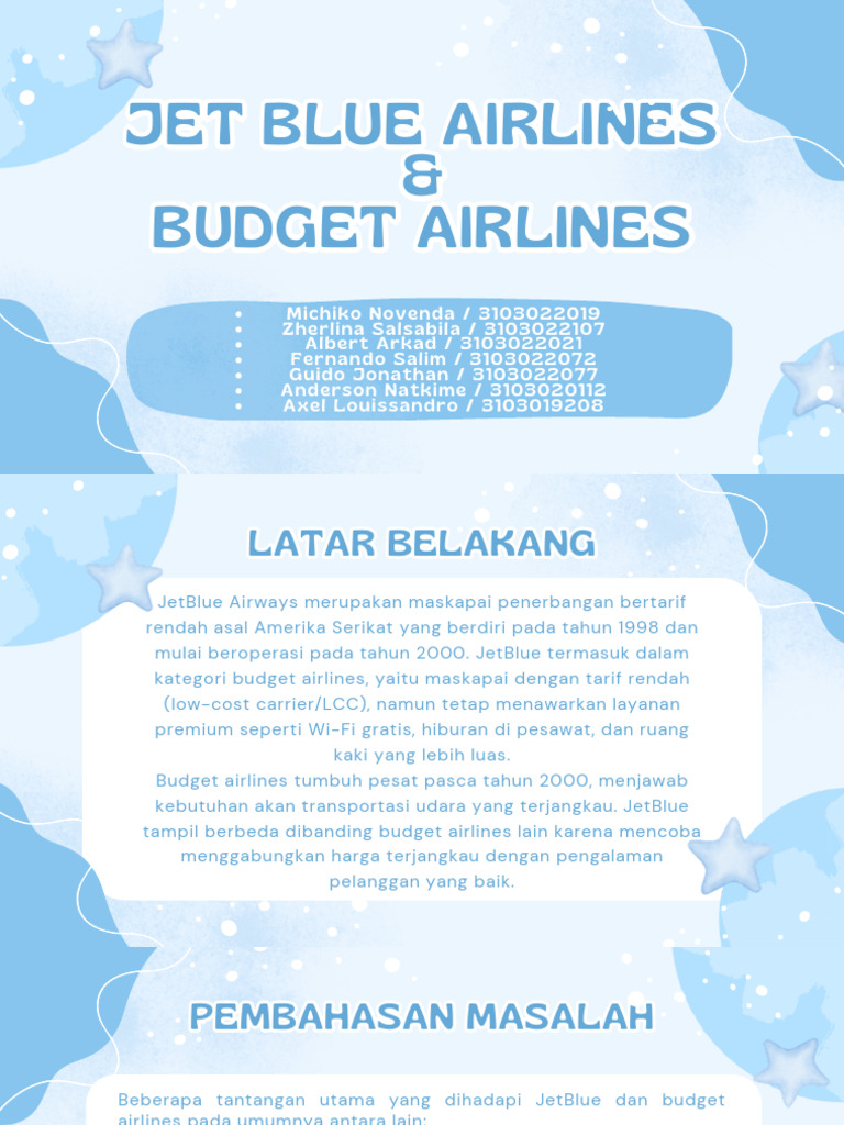 JetBlue: Inovasi dalam Budget Airlines | PDF