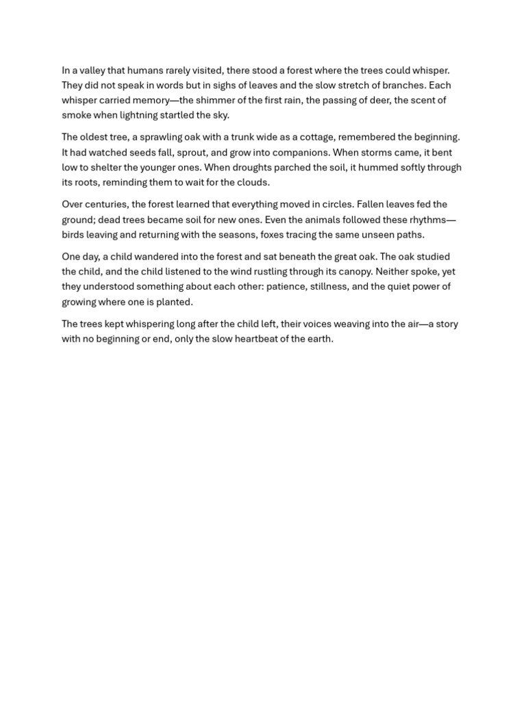 Story of Trees | PDF