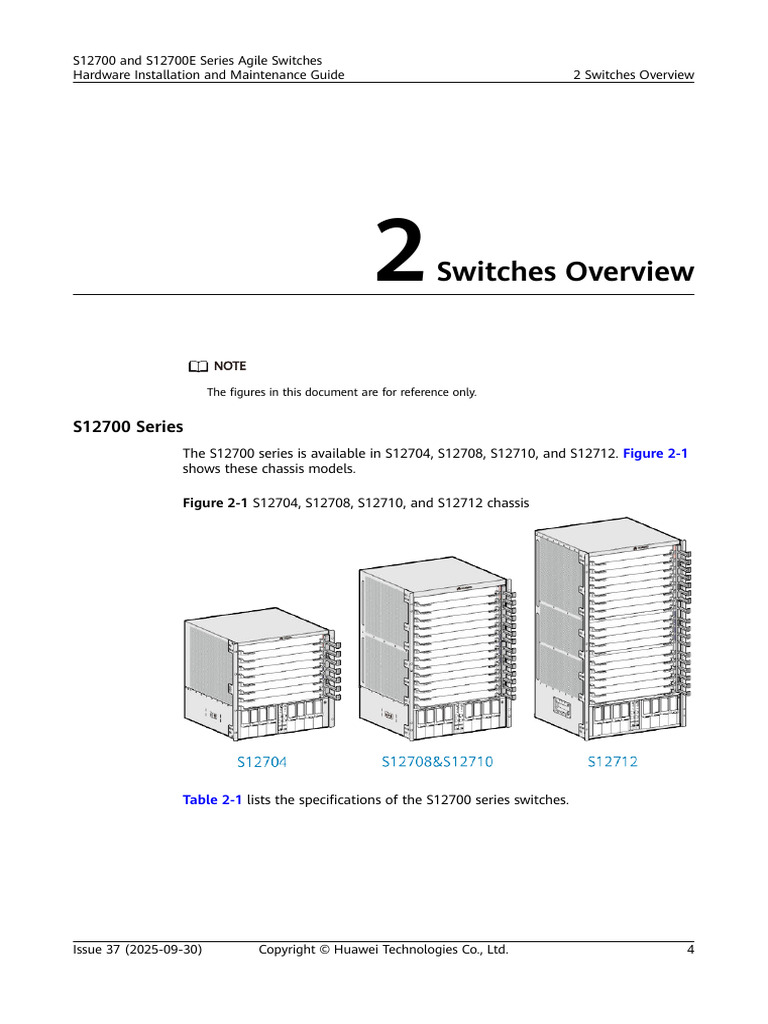 S12700 Series Switches Specifications | PDF | Vehicles